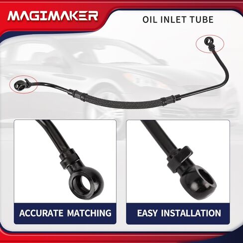 أنبوب مدخل الزيت أنبوب Assy متوافق مع Hyundai Genesis Coupe 2010 2011 2012 2.0L استبدال 28240-2C400 282402C400 28240 2C400 تغذية الزيت in Saudi Arabia