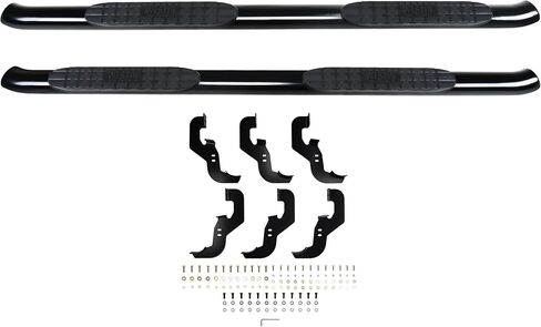 Westin 21-24135 Pro Traxx 4 Oval Nerf Step Bars fits 2019-2023 Silverado Sierra 1500 Crew Cab 2020-2023 Silverado Sierra 2500 3500 Crew Cab Black 1 Pair in Saudi Arabia