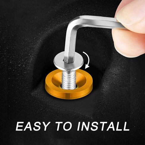 TOMALL 20 قطعة من ممتص الصدمات من الألومنيوم من TOMALL، مجموعة أدوات تثبيت لباس المحرك ومسمار ديكور لوحة Lisence M6 ملحقات لولبية (أخضر) in Saudi Arabia
