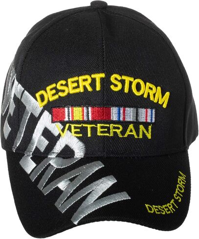قبعة بيسبول Artisan Owl Desert Storm Veteran المطرزة القابلة للتعديل (تطريز أسود معزز) in Saudi Arabia
