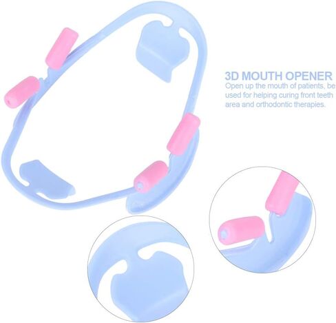 3D Mouth Opener, Dental Cheek Retractor, 2 Sizes 3D Mouth Opener Dental Intraoral Cheek Retractor Oral Teeth Dentist Tools (Blue) in Saudi Arabia