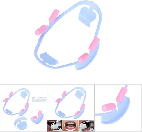 3D Mouth Opener, Dental Cheek Retractor, 2 Sizes 3D Mouth Opener Dental Intraoral Cheek Retractor Oral Teeth Dentist Tools (Blue) in Saudi Arabia