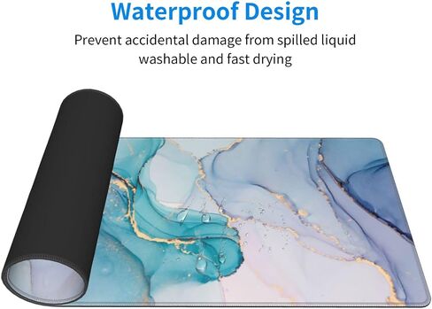 Topographic Contour Extended Big Mouse Pad Large,Gaming Mouse Pad Desk Pad,31.5x11.8 Inch Long Computer Keyboard Mouse Mat Mousepad with 3mm Non-Slip Base and Stitched Edge for Gaming and Office in Saudi Arabia