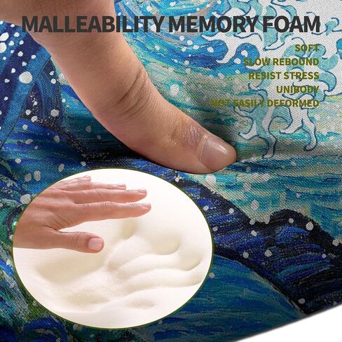 Hokafenle Ergonomic Mouse Pad Wrist Support, Terraced Slope Carpal Tunnel Wrist Pad for Mouse with Unibody Memory Foam, Wrist Rest Pain Relief Mousepad (Apricot, 11.8x7.9 in) in Saudi Arabia