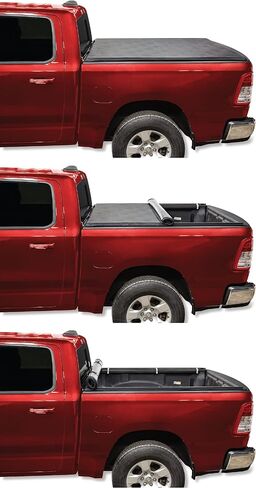 لير روليتوب | يناسب 2004-2014 Ford F150 بطول سرير 6'6 بوصة | غطاء تونيو لسرير الشاحنة قابل للطي | 4R285 | منخفض المستوى، قوي، سهل التركيب لمدة 15 دقيقة (أسود) in Kuwait