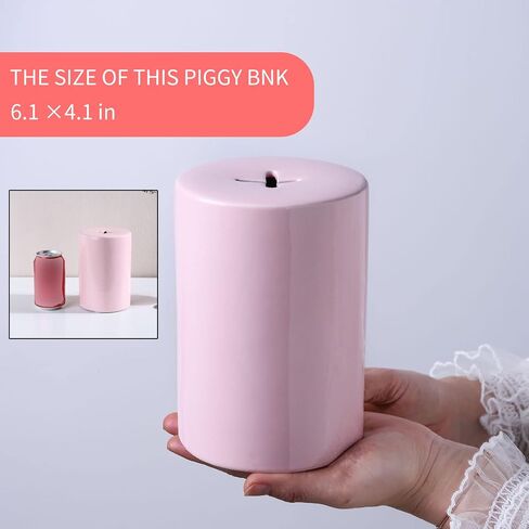 Piggy Bank for Adults Must Break to Open,Piggy Bank Girls,Kids Piggy Bank for Boys,Synchrony Bank,Real Money Safe for Cash Savings Bank,Ceramic Coin Jar, Alcancias De Dinero para Adultos in Saudi Arabia