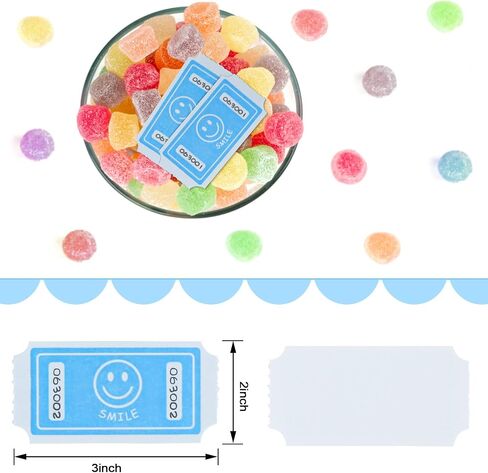 Raffle Tickets Single Roll, Smile Tickets Roll Ticket for Events, Entry, Class Reward, Fundraiser & Prizes Roll of 1000 Tickets Single Blue in Saudi Arabia