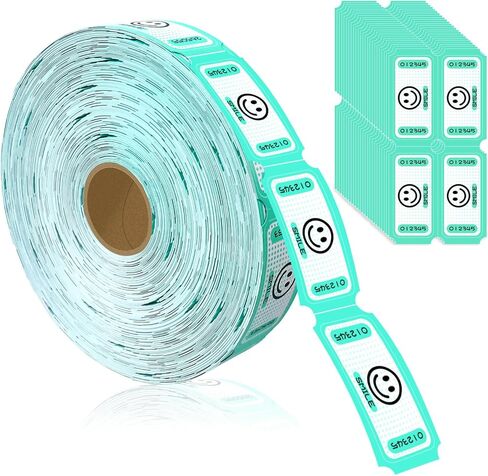 Raffle Tickets Single Roll, Smile Tickets Roll Ticket for Events, Entry, Class Reward, Fundraiser & Prizes Roll of 1000 Tickets Single Blue in Saudi Arabia