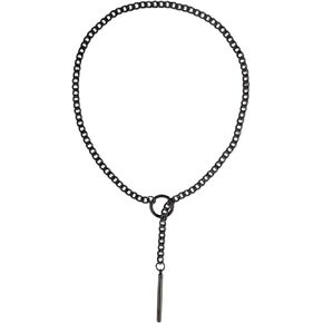 Slip Chain Necklace for Women, O-Ring Slip Chain Necklace Gothic Punk Pendent Adjustable Lariat Y-Shape Jewelry for Women in Saudi Arabia