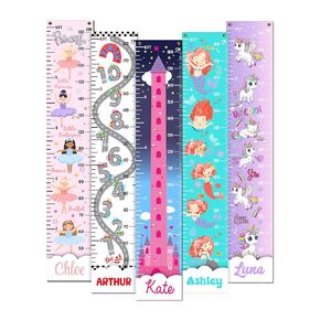 مخطط نمو مخصص للأطفال للجدار، مسطرة ارتفاع للطفل، مخطط نمو مخصص مع ملصق معلم لارتفاع الطفل، مسطرة مخطط نمو مخصص للأطفال in Kuwait