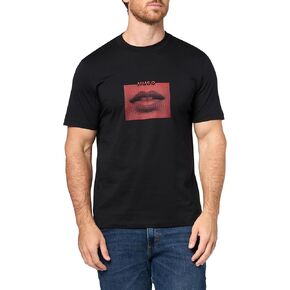 تي شيرت بشعار جرافيك للرجال من HUGO in Kuwait