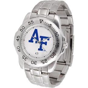 SunTime Men's NCAA Team Sport Watch, 20mm Stainless Steel Strap, Gameday Silver Dial with Date in Kuwait