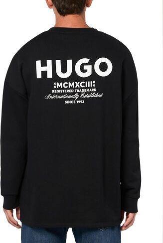 HUGO Men's Back Printed Logo Long Sleeve Shirt in Saudi Arabia