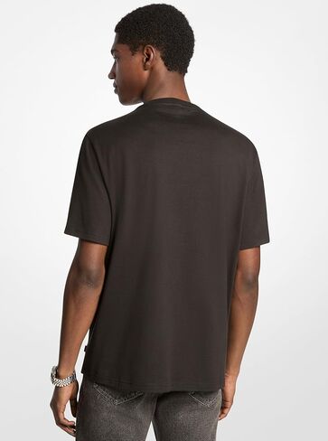 Michael Kors Men's Mk Signature Stripe Graphic T-Shirt in Saudi Arabia