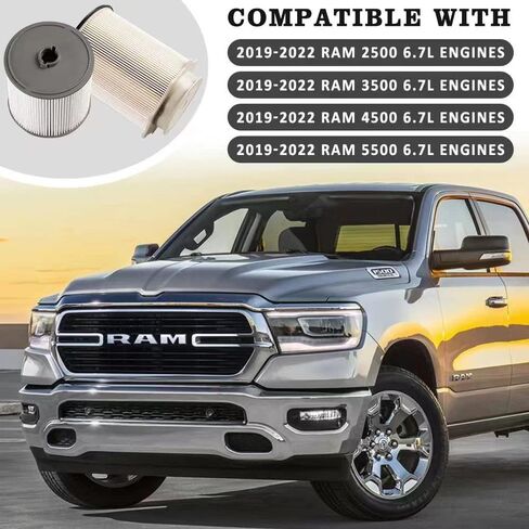 68436631AA و68157291AA 6.7L الكمون فلتر الوقود مجموعة فاصل المياه يناسب 2019 2020 2021 2022 دودج رام 2500 3500 4500 5500 محركات الديزل التوربينية in Kuwait