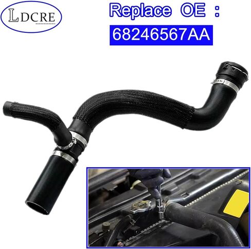 خرطوم تبريد الرادياتير متوافق مع Jeep Renegade 1.3L 2.4L 2015 2016 2017 2018 2019 2020 2021، استبدال أنبوب الرادياتير 68246567AA in Saudi Arabia