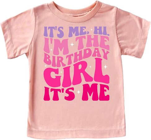 Olive Loves Apple It's Me, Hi It's My Birthday It's Me Girly Fun Birthday Shirt in Saudi Arabia