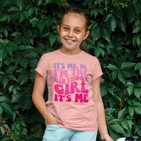 Olive Loves Apple It's Me, Hi It's My Birthday It's Me Girly Fun Birthday Shirt in Saudi Arabia