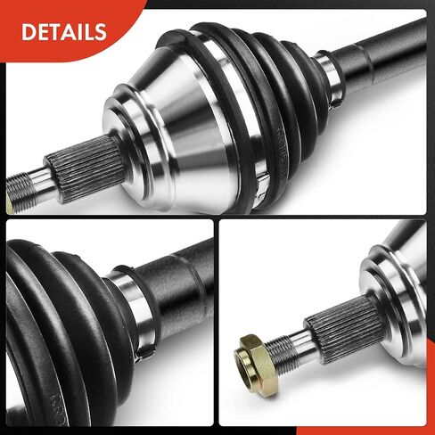 A-Premium CV Axle Shaft Assembly Compatible with Volkswagen Jetta 2002-2005 Golf 2002-2006 Automatic Transmission, Front Left Driver Side, Replace# 1J0407271HK in Saudi Arabia