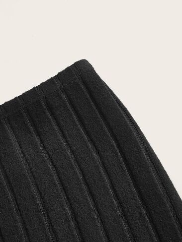 Milumia Women's High Waist Ribbed Knit Long Pencil Skirt Casual Bodycon Maxi Skirts in Saudi Arabia