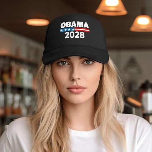 Obama 2028 Hat Obama for President 2028 Hat Make America Intelligent Again Cap for Men Women Black P25 in Saudi Arabia