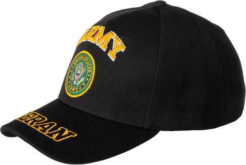 Artisan Owl Officially Licensed US Army Emblem with Veteran Shadow Embroidered Baseball Cap in Saudi Arabia