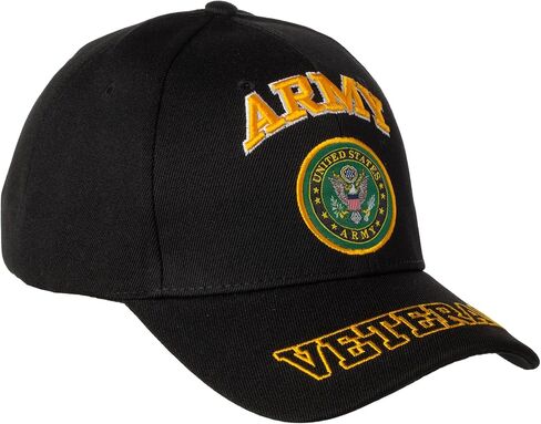 Artisan Owl Officially Licensed US Army Emblem with Veteran Shadow Embroidered Baseball Cap in Saudi Arabia