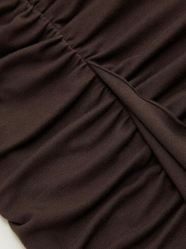 CIDER Women's Long Sleeve Maxi Dress Asymmetrical Ruffle Hem Bodycon Evening Party Dress in Saudi Arabia