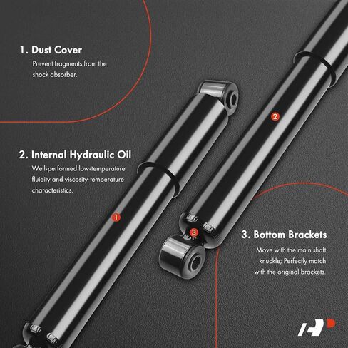 A-Premium Front Pair (2) Shock Absorber Compatible with Chrysler Aspen 2007-2009 & Dodge Durango 2004-2009, Driver and Passenger Side in Saudi Arabia