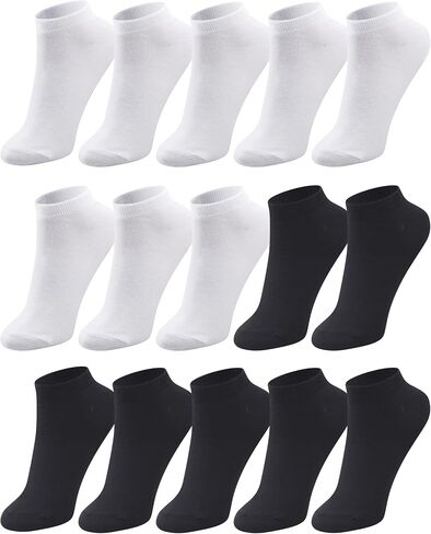 Duufin 15 Pairs Men's Ankle Socks Mens Low Cut Athletic Casual Short Socks for Men 7-9/10-13 in Saudi Arabia