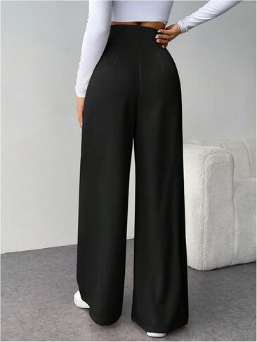 GORGLITTER Women's Wide Leg Dress Pants High Waisted Business Casual Trousers Dressy Work Office Pants in Saudi Arabia