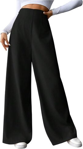 GORGLITTER Women's Wide Leg Dress Pants High Waisted Business Casual Trousers Dressy Work Office Pants in Saudi Arabia