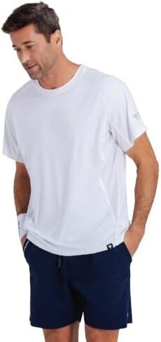Men's Active Graphic Tee, Loose Fit Crew Neck Shirt, Moisture-Wicking Fabric for Active Lifestyle in Saudi Arabia