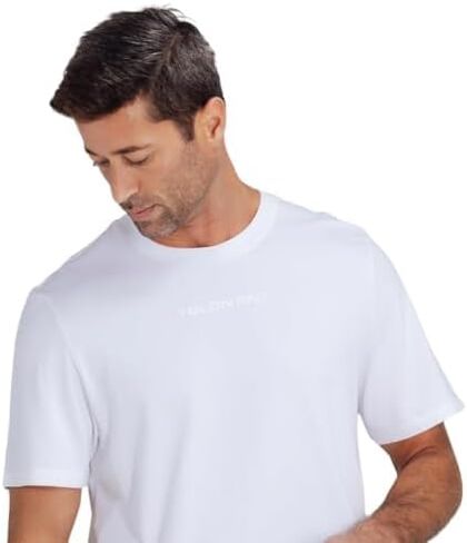Men's Active Graphic Tee, Loose Fit Crew Neck Shirt, Moisture-Wicking Fabric for Active Lifestyle in Saudi Arabia