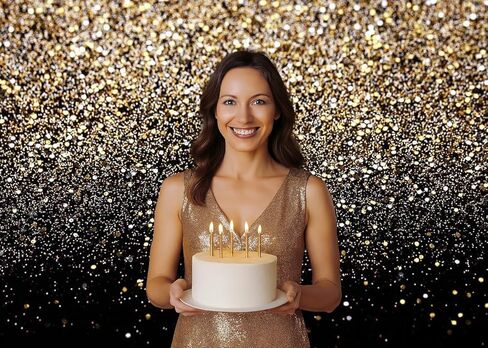 Dudaacvt 7x5FT Black and Gold Backdrop Gold Backdrop Glitter Backdrop Gold Spots Bokeh Backdrop Black and Gold Backdrop New Yeary Parties Backdrop in Kuwait