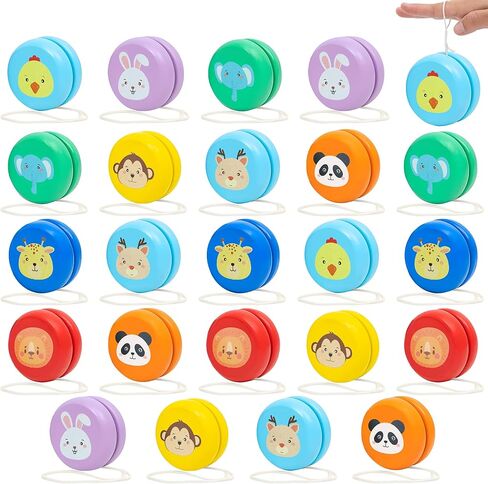 KatchOn, Multicolor, Light Up Yoyos - Pack of 24 | Led Yoyos, Carnival Party Favors | Kindergarten Gifts for Kids | Plastic Light Up Party Favors for Birthday, Classroom | Light Up Party Supplies in Kuwait