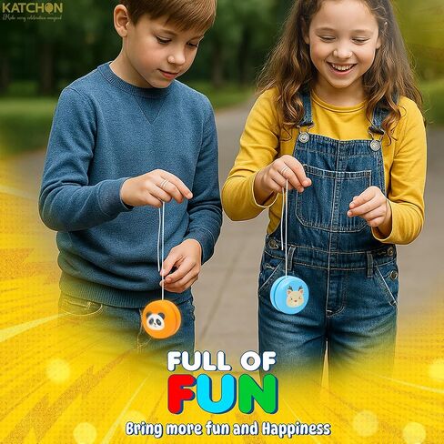 KatchOn, Multicolor, Light Up Yoyos - Pack of 24 | Led Yoyos, Carnival Party Favors | Kindergarten Gifts for Kids | Plastic Light Up Party Favors for Birthday, Classroom | Light Up Party Supplies in Kuwait