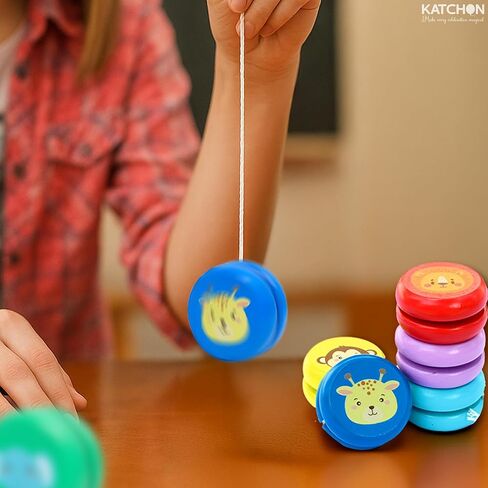 KatchOn, Multicolor, Light Up Yoyos - Pack of 24 | Led Yoyos, Carnival Party Favors | Kindergarten Gifts for Kids | Plastic Light Up Party Favors for Birthday, Classroom | Light Up Party Supplies in Kuwait