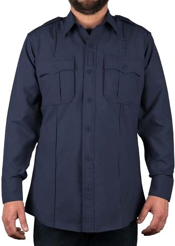 First Class 100% Polyester Short & Long Sleeve Zippered Uniform Shirt 4 Pocket Hidden, Law Enforcement BDU Zipper Closure. in Saudi Arabia