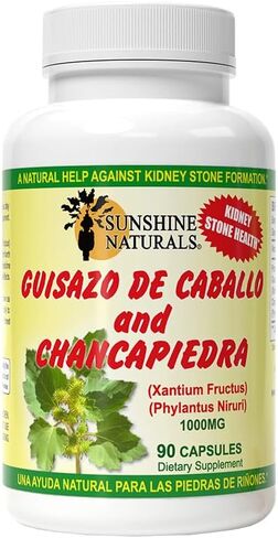 Sunshine Naturals Guisazo & Chancapiedra Herbal Blend, Natural Dietary Supplement for Wellness Support, 90 Capsules in Saudi Arabia