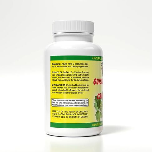 Sunshine Naturals Guisazo & Chancapiedra Herbal Blend, Natural Dietary Supplement for Wellness Support, 90 Capsules in Saudi Arabia