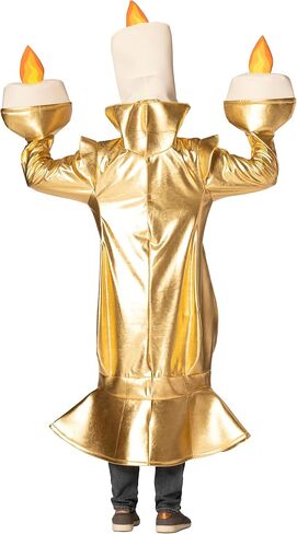 Rasta Imposta Candelabra Costume Candlelit Candle Womens Mens Play Dress Up Party Cosplay Costumes, Adult One Size in Saudi Arabia