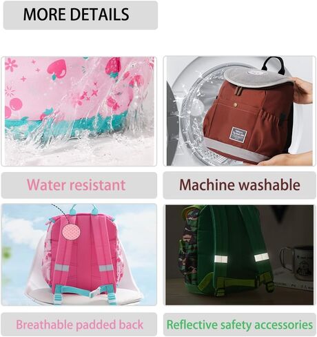 حقيبة ظهر ميني إكسبلورر للأطفال الصغار للأولاد والبنات بعمر 3 سنوات فما فوق، حقيبة ما قبل المدرسة مع حزام للصدر، أشرطة عاكسة (كاكاو بني) in Kuwait