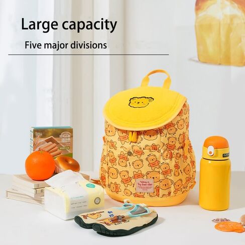 حقيبة ظهر ميني إكسبلورر للأطفال الصغار للأولاد والبنات بعمر 3 سنوات فما فوق، حقيبة ما قبل المدرسة مع حزام للصدر، أشرطة عاكسة (كاكاو بني) in Kuwait