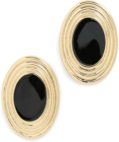 أقراط روان للنساء من Heaven Mayhem، ذهبي/أسود، مقاس واحد in Kuwait