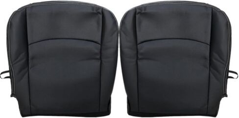 GXARTS Driver & Passenger Side Bottom & Top Lean Back Perforated Replacement Leather Seat Cover Black Compatible with Dodge Ram 1500 2500 2013 2014 2015 2016 2017 2018 in Saudi Arabia