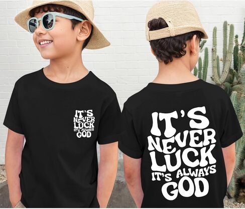 KIEKIECOO God Christian Shirts for Boys Bible Verse Letter Printed T Shirts Faith Religious Shirt for Kids Cotton Casual Tops in Saudi Arabia