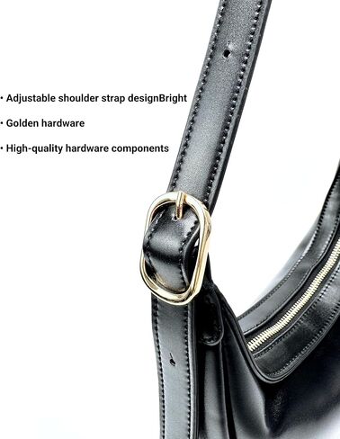 Crescent Shoulder Bag for Women PU Leather Small Crossbody Purse Adjustable Strap Half Moon Underarm Bag in Saudi Arabia