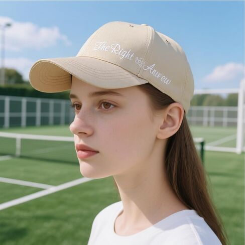 Unisex Baseball Cap with Embroidered Arrow - Adjustable Cotton Sports Hat for Men and Women, Casual Outdoor Cap in Saudi Arabia