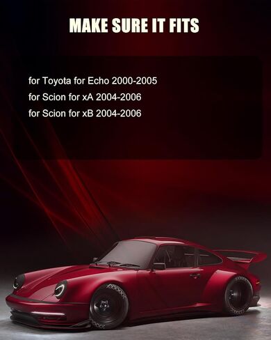 674-59459 مروحة تبريد ومبرد 2305 لسيارة Toyota Echo 2000-2005 لـ Scion xA 2004-2006 لـ Scion xB 2004-2006 مروحة تبريد كهربائية سوداء in Saudi Arabia